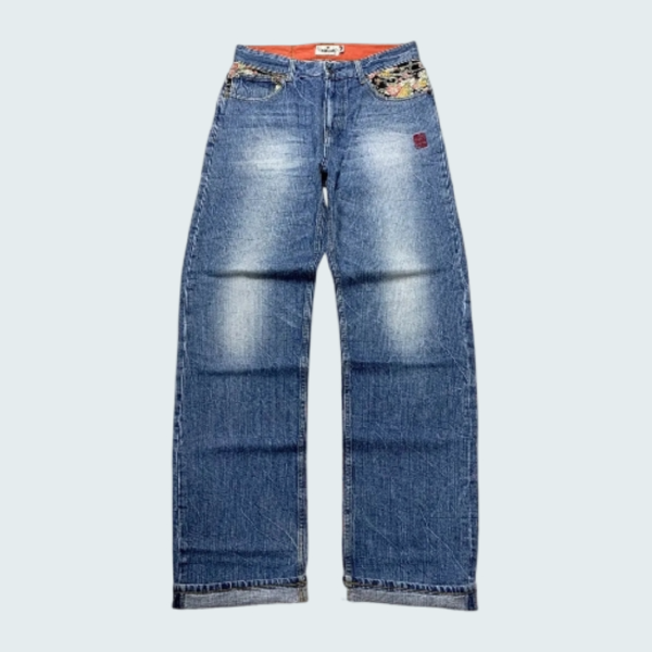 Japanese Denim Pants Karakuri Tamashii (1)