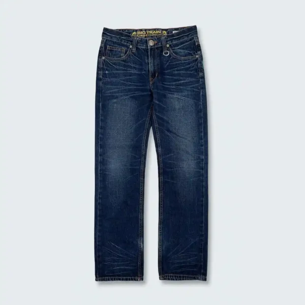 Karakuri Authentic Embroidered Japanese Denim Jeans Blue (1)