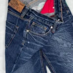 Karakuri Authentic Embroidered Japanese Denim Jeans Blue (2)