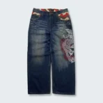 Karakuri Authentic Vintage Embroidered Japanese Jeans (1)