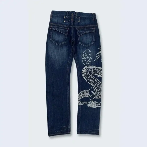 Karakuri Authentic Vintage Japanese Denim Jeans Dragon (3)