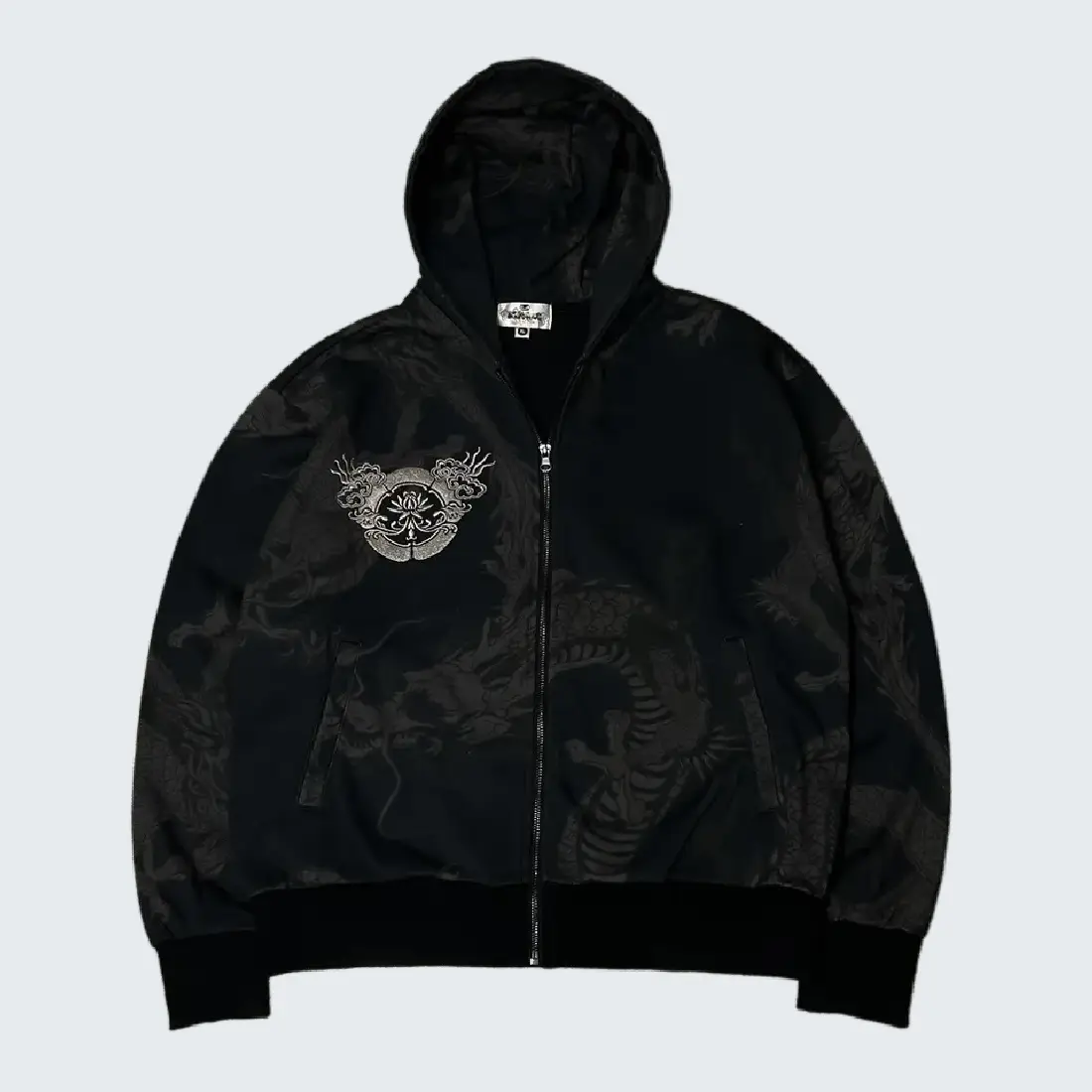 Karakuri Tamashi Dragon full print “logo embroidery” Hoodie (1) Karakuri Tamashi Dragon full print “logo embroidery” Hoodie (1)