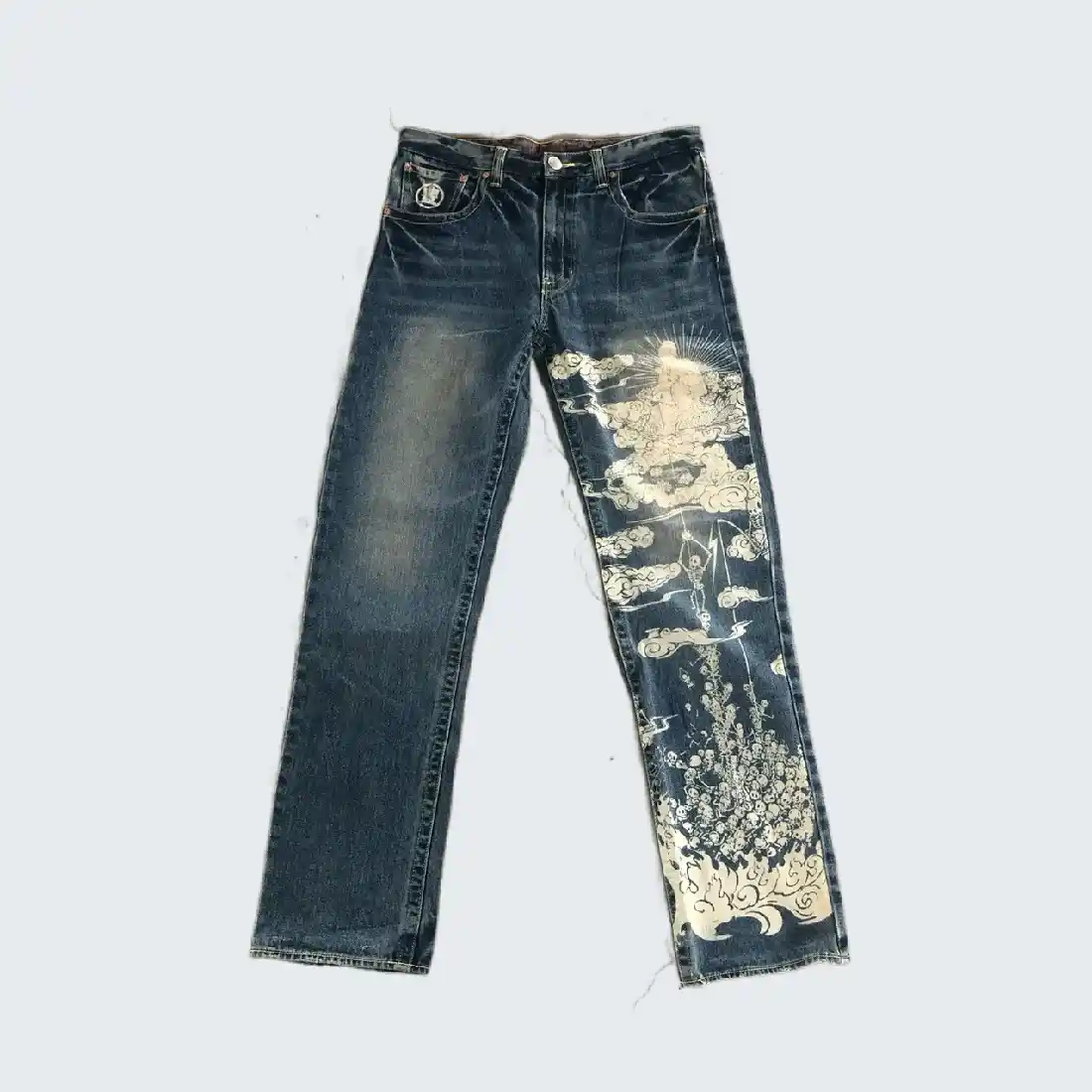 Karakuri Tamashi Full Print Buddha Jeans (1) Karakuri Tamashi Full Print Buddha Jeans (1)