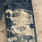 Karakuri Tamashi Full Print Buddha Jeans (4)