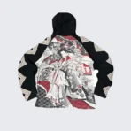 Karakuri Tamashi Sukajan Hoodie Geisha Character (1)