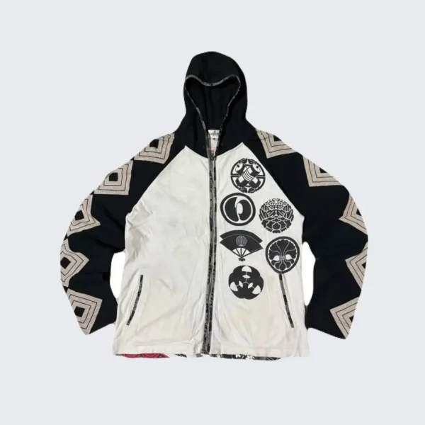 Karakuri Tamashi Sukajan Hoodie Geisha Character (5)