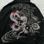 Karakuri Tamashii Sukajan Devil Dragon Embroidery Zip Hoodie (2)