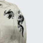 Karakuri Y2K Cropped Heads Embroidered Sukajan Dragon Zipper Hoodie (5)