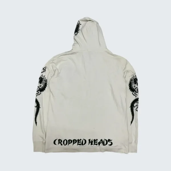 Karakuri Y2K Cropped Heads Embroidered Sukajan Dragon Zipper Hoodie (6)