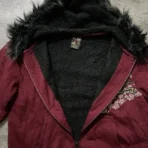 Karakuri Y2K Souvenir Sukajan Style Fur Hoodie (4)
