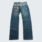 Vintage Karakuri Tamashii Dragon Printed Jeans (1)